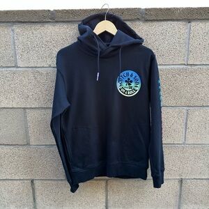 Scotch & Soda Twisted Hood Organic Cotton Sweater Black Men’s Size S